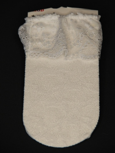 Girls' White Dance Socks