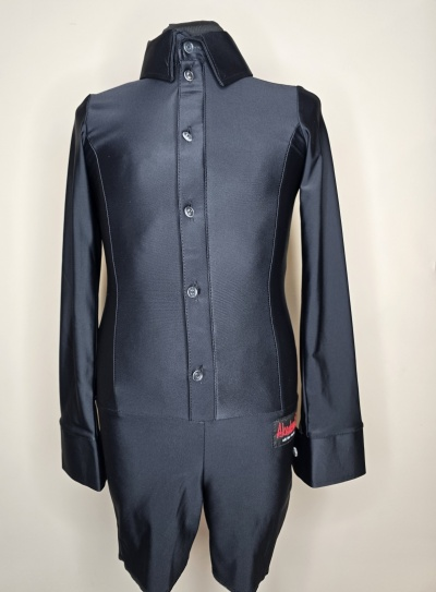 Boys' Dance Shirt (Bodysuit) - Black
