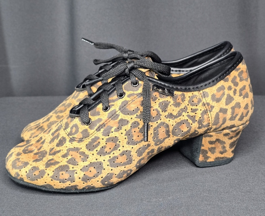 Teaching/Practice Shoes KD - Leopard Print Dance Shoes